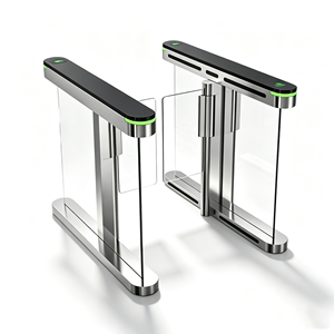 Torniquete de Seguridad de Alta Velocidad con Motor Servo Sin Escobillas, Control de Acceso, Lector de Códigos NFC y QR, Torniquete Óptico Oscilante - Product Image 1