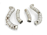Accessoires automobiles HT en stock, compatibles avec Mercedes Benz C63 C63S GLC63 W205 AMG M177 4.0T, downpipe performance avec bouclier thermique