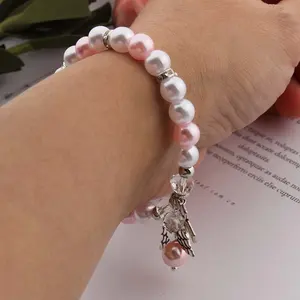 Bracelet élastique pour fête prénatale, accessoire <span class=keywords><strong>de</strong></span> <span class=keywords><strong>baptême</strong></span>, croix ange, <span class=keywords><strong>cadeau</strong></span> <span class=keywords><strong>de</strong></span> <span class=keywords><strong>baptême</strong></span> pour fille et <span class=keywords><strong>garçon</strong></span> - Product Image 1