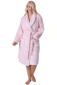 <span class=keywords><strong>Accappatoio</strong></span> Invernale da Donna di Lusso <span class=keywords><strong>con</strong></span> Stampa, Maniche Lunghe, Traspirante, ad Asciugatura Rapida, <span class=keywords><strong>con</strong></span> <span class=keywords><strong>Collo</strong></span> <span class=keywords><strong>a</strong></span> <span class=keywords><strong>Scialle</strong></span> e Cintura - Product Image 6