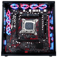 Placa Base para Computadora X79 LGA2011 con Fuente de Alimentación Completa, Ranura para Tarjeta Gráfica PCIE3.0, Máximo 32GB de RAM DDR3, Placa Base para Servidor