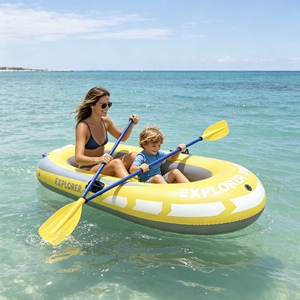 Kayak gonflable en PVC en promotion, monoplace ou biplace, bateau gonflable pour enfants, canoë d'été pour divertissement aquatique en extérieur - Product Image 4