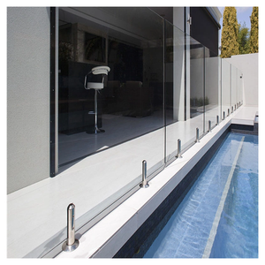 ACE moderno durevole Ss 304 316 piscina senza telaio recinzione in vetro temperato rubinetto ringhiera <span class=keywords><strong>con</strong></span> <span class=keywords><strong>serratura</strong></span> di sicurezza per balcone esterno - Product Image 2