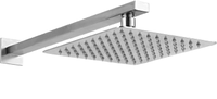 Pommeau de douche pluie, placage argent, polissage, salle de bain, plafond, 11002