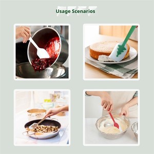 Spatule <span class=keywords><strong>en</strong></span> silicone acrylique classique moderne, pour la mesure et le raclage précis de la pâte dans la fabrication professionnelle du pain commercial - Product Image 4