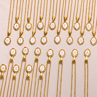 Collier personnalisé avec initiales, vente en gros, OEM, acier inoxydable, pendentif 26 lettres, chaîne plaquée or, bijoux de mode, usine