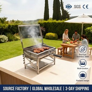 Grill coréen professionnel en acier inoxydable, rotatif, pour <span class=keywords><strong>barbecue</strong></span>, cuisine extérieure et fêtes, directement de l'usine - Product Image 1