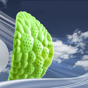 แผ่นรองรองเท้ากีฬา 4D PU ซุปเปอร์ซอฟท์ ยืดหยุ่นสูง ลดอาการปวด ระงับกลิ่น รองรับอุ้งเท้า สำหรับวิ่ง - Product Image 4