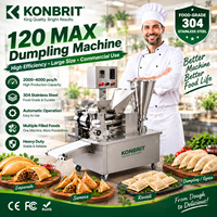 Machine à raviolis robuste 120 Max, grande capacité, en acier inoxydable 304, pour restaurants et services de traiteur