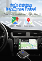 Adaptador portátil Android Auto Carplay Nuevo adaptador inteligente WiFi6 inteligente con garantía de 1 año Convierte con cable a inalámbrico para automóviles