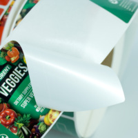 Rouleau d'étiquettes autocollantes durables pour divers fruits en conserve, sushis, bonbons, cadres photo, chocolats, viande, huile d'olive, pizza, lait et plus - Personnalisable