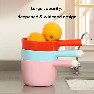 Louche en plastique PP durable de 18 cm, légère, à long manche, pour la cuisine, la salle de bain, le nettoyage, lavage à la main uniquement, ustensiles - Product Image 4