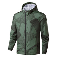 Vente en gros de nouvelles vestes d'automne respirantes à capuche à rayures personnalisées pour hommes