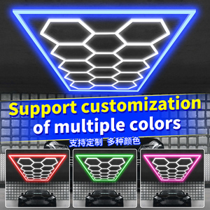 Đèn <span class=keywords><strong>LED</strong></span> xưởng sửa chữa ô tô Hexagon Detailing, đèn làm việc cao cấp cho tiệm rửa xe - Product Image 2