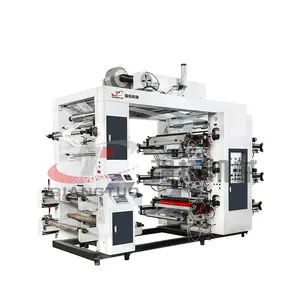 QIANGTUO Easy to operate plastic film roll flexo printing machine/flexo printing machine 6 color