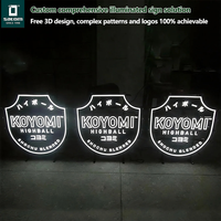 Enseigne lumineuse intérieure de haute qualité, enseigne au néon LED pour devanture de magasin, enseigne pour les chaînes de restaurants
