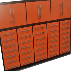 새로운 디자인 공구 캐비닛 72인치 35서랍 6도어 선반 스테인리스 금속 차고 보관 공구 캐비닛 / 차고 보관 시스템 - Product Image 6