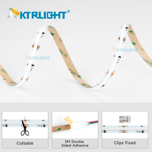 Rgbic 12/24V 576led/M 10 mét rộng IP20 5 m/cuộn <span class=keywords><strong>ws2811</strong></span> COB LED dải ánh sáng địa chỉ điều khiển từ xa cao CRI 90 - Product Image 4