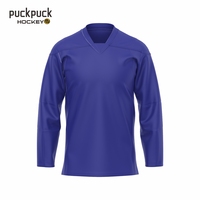 Jersey Hoki Tim Kustom Pria LETGOAL Berkualitas Tinggi, Cepat Kering, Bernapas, Grosir, Polos, Ukuran L