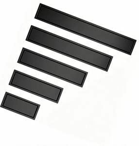 Drain de douche en acier inoxydable 304, taille personnalisable, noir mat, drain linéaire à insérer dans les carreaux, long, design moderne pour hôtel et salle de bain - Product Image 1