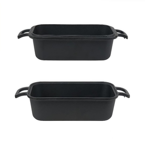 Molde para pan <span class=keywords><strong>de</strong></span> <span class=keywords><strong>hierro</strong></span> fundido con tapa-2 en 1 Sartenes para pan para hornear pan <span class=keywords><strong>de</strong></span> masa fermentada casero - Product Image 1