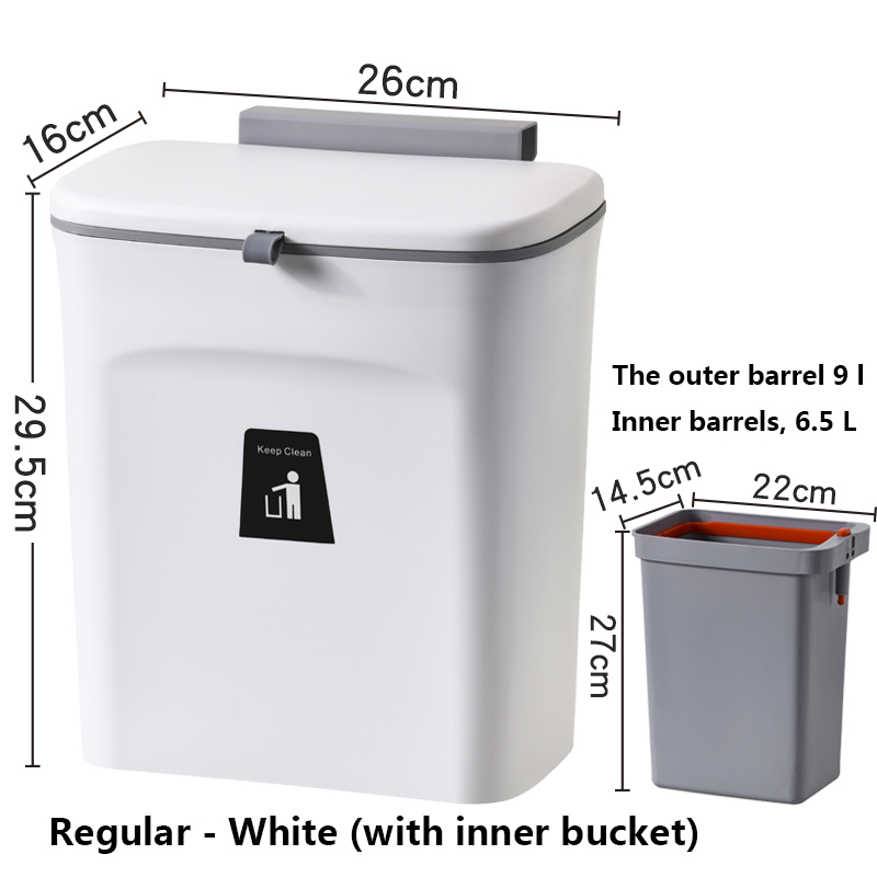 Blanco Tipo regular (con cubo interior)