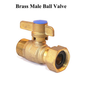 Vanne à boisseau sphérique mâ<span class=keywords><strong>le</strong></span> en bronze Yod, usinage CNC de précision sur mesure, à passage plein, NPT BSPP, sans plomb, pour eau et gaz, vanne d'arrêt pour plomberie - Product Image 2