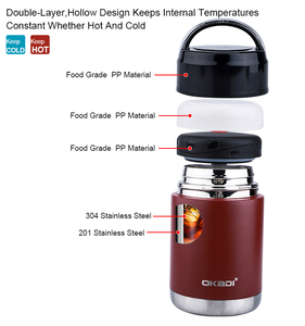 Cách Nhiệt Sáng Tạo Nhà Máy Trực Tiếp Cung Cấp Đôi Tường Thép Không Gỉ Phích Thực Phẩm Jar - Product Image 3