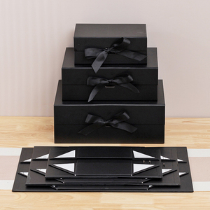 Scatola Regalo Magnetica Pieghevole in Argento per San Valentino, Personalizzabile, Vendita all'Ingrosso, Alta Qualità, Scatola Magnetica con Coperchio, Stile Nazionale - Product Image 2