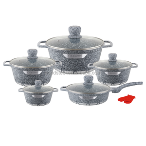 Ollas y sartenes antiadherentes de aluminio fundido a presión de la <span class=keywords><strong>mejor</strong></span> calidad, juego de ollas antiadherentes, sartén, cazuela - Product Image 1