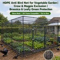 Filet anti-oiseaux en HDPE blanc stabilisé aux UV pour séchage de raisins et raisinets, post-récolte, facile à installer