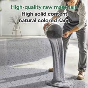 DEQI <b>Epoxy</b> Resin Self-leveling Colored Sand <b>Floor</b> Paint Marble-effect <b>Coating</b> Colored Sand <b>Epoxy</b> <b>Floor</b> Paint for Office Gym - Product Image 5