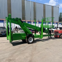 16 m18m Mini Boom Lift Trailer montiert und hinter einem effizienten und tragbaren Produkt abschleppen