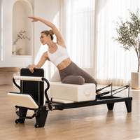 Machine de Pilates Reformer en alliage d'aluminium de qualité commerciale, équipement de yoga à rail complet, lit de fitness pour le remodelage corporel et la gym