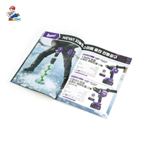 Brochure d'entreprise haut de gamme en papier kraft sans bois, piqûre à cheval, avec impression numérique et pelliculage UV, personnalisable
