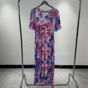 Nouvelle Collection : Robes de Soirée Confortables et Respirantes en Chiffon Imprimé de Dubaï pour Femmes – Tailles Variées, Modèle Tendance - Product Image 6