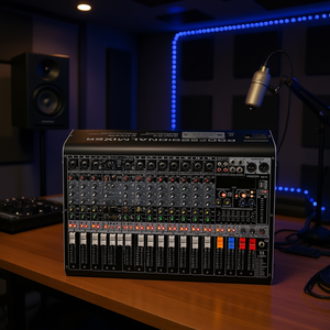 Mezclador de Audio MX de 12 Canales, Analógico, Bluetooth, Grabación USB, Consola de Mezcla Profesional para DJ, Karaoke, Podcasting y Estudio - Product Image 2