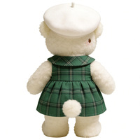 Peluches d'ours blancs en gros, peluches d'ours en peluche de haute qualité, peluches d'animaux personnalisées pour le confort