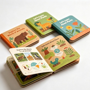 Livre cartonné pour enfants personnalisé en usine / Ensemble de livres cartonnés pour bébés / Impression de livres avec boîte - Product Image 1