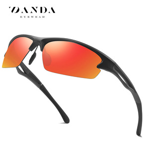 Roupai TR90 Polarized Sunglasses Men Sports Outdoor Cycling Driving Type 3 TAC Lens <b>Grey</b> <b>Frame</b> - Product Image 4