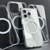 Coques de téléphone transparentes fines pour Samsung S24 Ultra, coque de téléphone hybride transparente pour iPhone 15 Pro Max, coque transparente