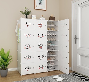 Semplice organizer per <span class=keywords><strong>scarpe</strong></span> in plastica abs bianco con porta portaoggetti in plastica per <span class=keywords><strong>scarpe</strong></span> scarpiera pieghevole in plastica - Product Image 6