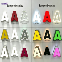 Enseigne lumineuse LED 3D personnalisée en acrylique avec éclairage frontal, en acier inoxydable, étanche, télécommandée, pour mariage, bar, extérieur