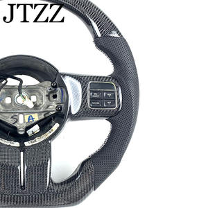 2010-2014 para <span class=keywords><strong>Jeep</strong></span> Wrangler Sahara Rubicon Compass <span class=keywords><strong>RENEGADE</strong></span> Grand Cherokee fibra de carbono volante de cuero cosido a <span class=keywords><strong>mano</strong></span> - Product Image 4