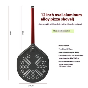 <span class=keywords><strong>Pala</strong></span> de torneado de <span class=keywords><strong>pizza</strong></span> con mango de aleación de aluminio de 12 pulgadas, comercial, redonda perforada, <span class=keywords><strong>para</strong></span> <span class=keywords><strong>pizza</strong></span> - Product Image 6