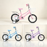 Vélo Enfant Monovitesse en Acier avec Panier et Roues Stabilisatrices, Écologique, pour Jeu en Extérieur, Frein à Câble, Logo Personnalisé - Grande Vente