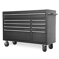 Caja de Herramientas con Ruedas, con Cerradura, Anticorrosión, para Reparación de Automóviles, Bricolaje, con Asa Cómoda, para Garaje o Taller