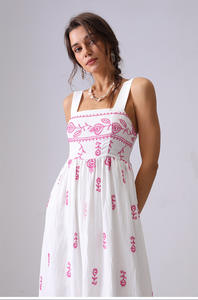 Vestido Largo de Fiesta con Bordado Floral Elegante para Mujer al por Mayor - Product Image 5