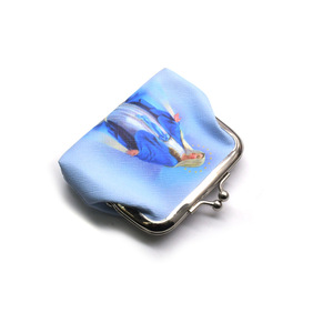 Printed <b>Coin</b> <b>Purse</b> Mini Oxford Cloth Metal Buckle Women's Portable Bag Everyday Use - Product Image 3