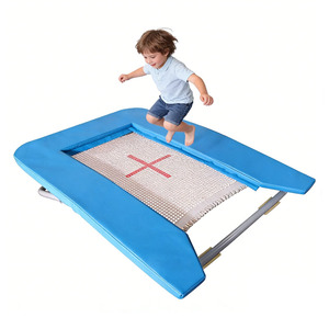 Plateforme de gymnastique à hauteur réglable ; Mini <span class=keywords><strong>trampoline</strong></span> d'entraînement pour les compétitions - Product Image 1